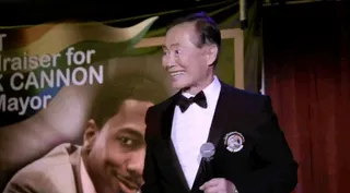 A Winning Bid? - George Takei is surprised.(Photo: BET)