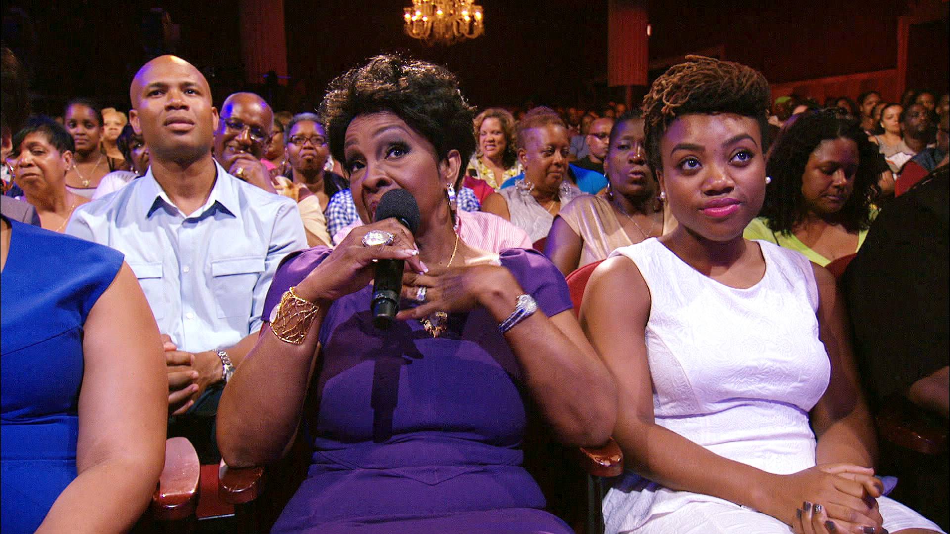 A Little Encouragement - As usual,&nbsp;Gladys Knight tries to encourage the performers on the show. Did the encouragement help?   (Photo: BET)