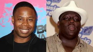 Inspiration - The Notorious B.I.G. made his first impact in the streets when he dropped the underground classic "Party &amp; Bulls---" from the Who's The Man soundtrack in 1993. The Easy Mo Bee produced track sampled Doug E. Fresh and The Get Fresh Crews' "The Show."(Photos from left: Jason LaVeris/FilmMagic, Ron Galella, Ltd./WireImage)