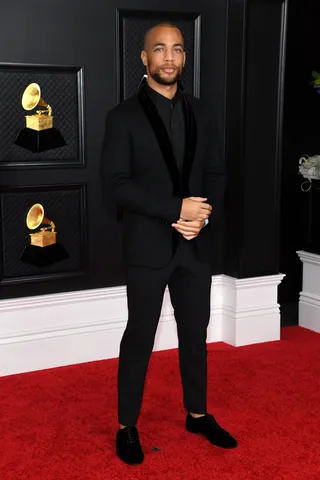 Kendrick Sampson In&nbsp;Emporio Armani - (Photo by Kevin Mazur/Getty Images for The Recording Academy )