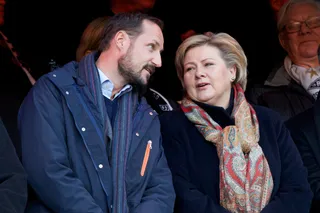 Norwegian Prime Minister Erna Solberg and Crown Prince Haakon - (Photo: Ragnar Singsaas/Getty Images)