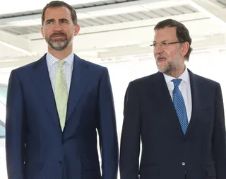 Spanish Prime Minister Mariano Rajoy and Prince Felipe - (Photo: Carlos Alvarez/Getty Images)