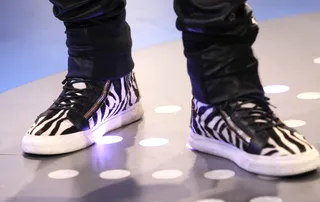 Stripes - Check out Offset's shoe game! (Photo: Bennett Raglin/BET/Getty Images)