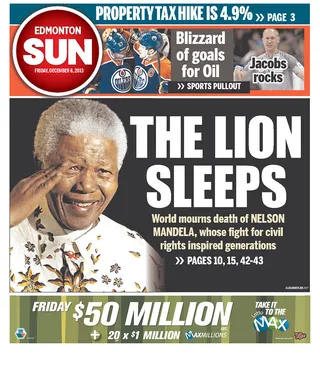 Edmonton Sun (Canada) - &nbsp;(Photo: Edmonton Sun)