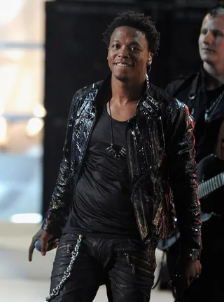 Lupe Fiasco (@LupeFiasco)  - TWEET: “Wow...Fresh outta handcuffs @ LAX #SMFH #WTF... Airport PD officer was just doing way too much...Even OD’d on TSA...let the arrest get before the CHARGES. We good tho... @TimeForPrivateJets” Lupe Fiasco gets arrested at LAX. (Photo: Kevin Winter/Getty Images)