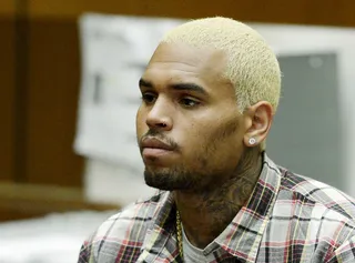 Chris Brown - After years of trouble with the law, Breezy was finally convicted and sentenced to jail time&nbsp;for a probation violation related to his conviction in the&nbsp;Rihanna&nbsp;domestic abuse case.&nbsp;Brown was&nbsp;released early&nbsp;from an LA county jail on June 2 after serving 108 days.&nbsp;Of his time behind bars, Brown said, &quot;At the end of the day, it's just a humbling experience. You’re more appreciative of everything else that's on the outside. A burger tastes 1,000 times better when you're out.&quot;  (Photo: Kevork Djansezian/Getty Images)