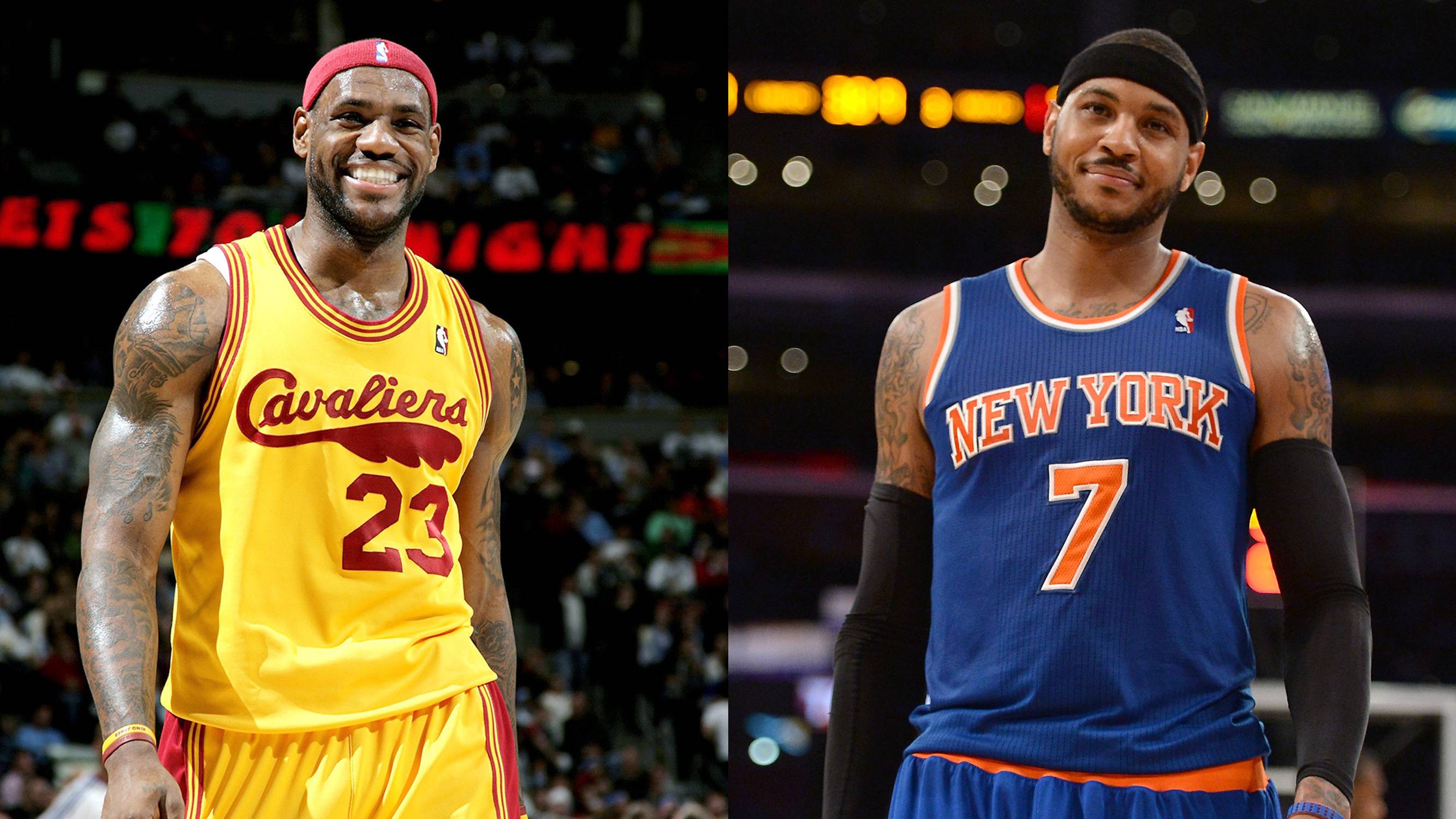 LeBron James, Carmelo Anthony, Cleveland Cavaliers, New York Knicks, Spurs, Clippers, Thunder, Kevin Durant, Mavericks