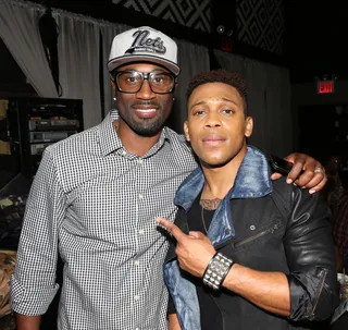 New Era - Old-school meets new millennial sounds with '90s star Q Parker and newbie Kameron Corvet.(Photo: Bennett Raglin/BET/Getty Images for BET)