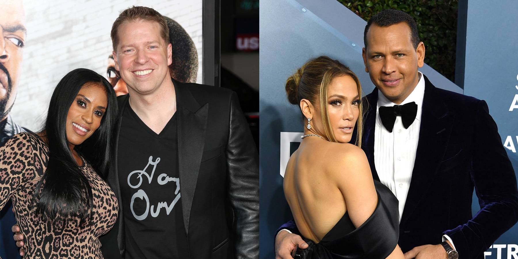 Kenya Duke, Gary Owen, Jennifer Lopez and Alex Rodriguez on BET Buzz 2021