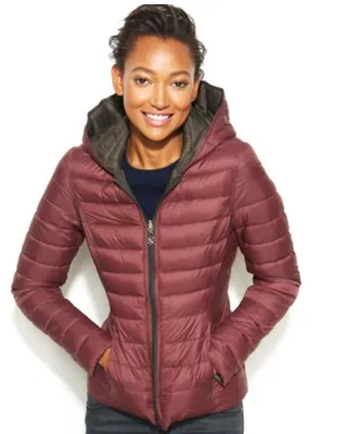 Nautica Reversible Hooded Quilted Packable Puffer Coat ($75) - Don't be fooled by the lightweight fill of this reversible quilted puffer. You'll keep warm no matter which way you wear it. (Photo: MACY’s)