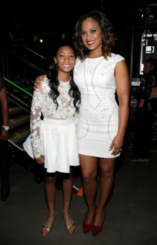 Champions!  - Little League World Series pitcher Mo'ne Davis and boxer Laila Ali represent for strong ladies.   (Photo: Isaac Brekken/BET/Getty Images for BET)