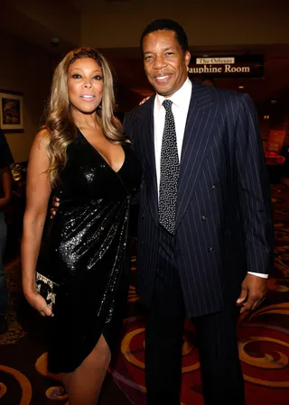 Guests of Honor  - This year's host Wendy Williams and producer Tony Cornelius look sharp at the kick-off reception.   (Photo: Isaac Brekken/Getty Images for BET)