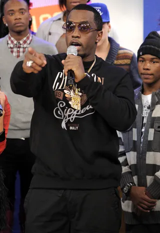 Diddy (@IAmDiddy) - TWEET: "Congrats to jay and B! God Bless :)! And many more!"   Diddy congratulates Jay-Z and&nbsp;Beyoncé  on the addition to their family.(Photo: John Ricard/BET)