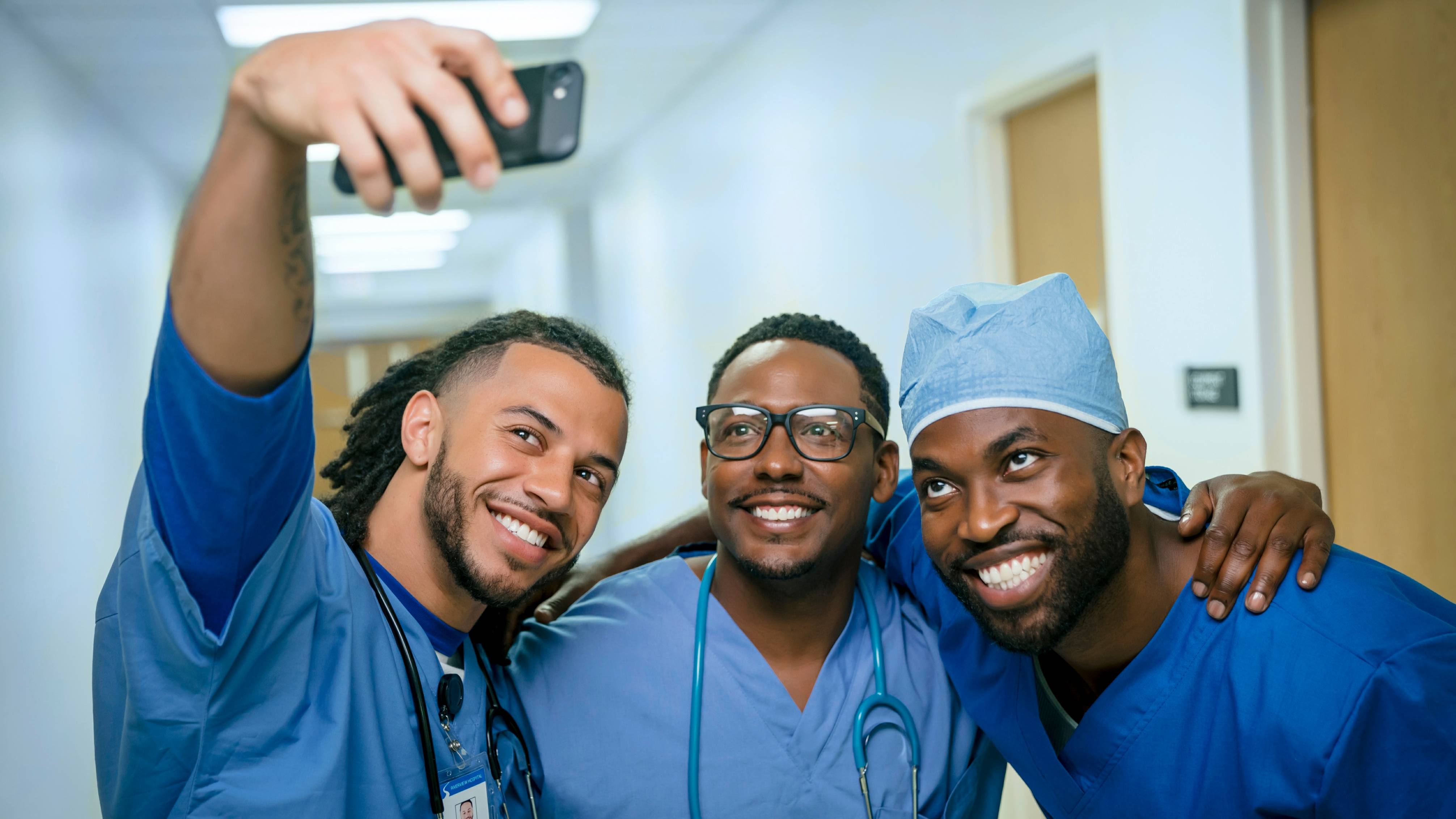 Doctors taking a selfie