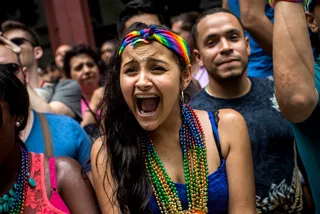 50 Floats Prepped for Parade - Attendees had much to be excited about as this year's parade was one of the largest. Fifty floats were prepped to line up Fifth Avenue for the festivities.&nbsp;(Photo: Andrew Burton/Getty Images)