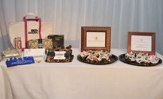 Hzurdadi - The Denim Scarf by Hzurdadi uses premium super soft denim. Yes it's leopard and it's denim. For more go to Hzurdadi.com   (Photo: Mark Sullivan/BET/Getty Images for BET)