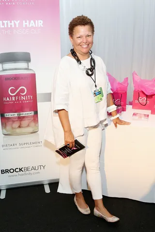 CEO Debra Lee in the Suite - Chariman and CEO of BET Debra Lee takes a moment to check out the Celebrity Gift Suite. (Photo: Imeh Akpanudosen/BET/Getty Images for BET)