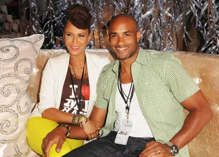 Boris Kodjoe and Nicole Ari Parker - Boris Kodjoe and Nicole Ari Parker came through the Celebrity Gift Suite.  (Photo: Mark Sullivan/BET/Getty Images for BET)