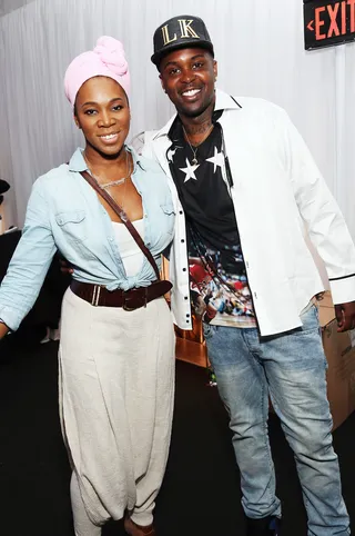 India.Arie and DJ SB  - India.Arie and DJ SB bring some magic to the Celebrity Gift Suite. (Photo: Imeh Akpanudosen/BET/Getty Images for BET)