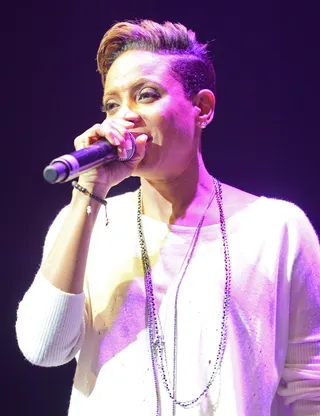 LYTE AS A ROCK - MC Lyte is still nice with the mic. Lyte was among the performers at the Roots &amp; Friends concert at Club Nokia.(Photo: Earl Gibson III/Getty Images for BET)