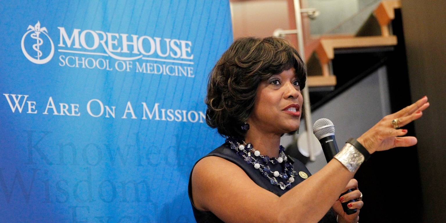 Valerie Montgomery Rice/ Photo credit: Paul Morigi/AP Images for Morehouse School of Medicine