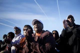 Celebrating a King - People come out to honor Dr. Martin Luther King Jr.  (Photo: Brendan Smialowski/Getty Images)