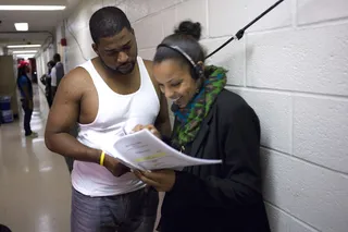 Scanning the Script  - David Banner backstage at BET's 106 &amp; Park. (Photo: John Ricard / BET)
