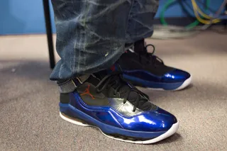 I Love My Kicks - Carmelo Anthony backstage at BET's 106 &amp; Park (Photo: John Ricard / BET)