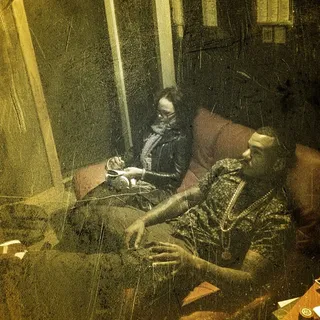 Game @thedocumentary - "Starting the new album off with the right vibe. Zoned out with songbird&nbsp;@ellevarner&nbsp;for the evening.#BloodMoney" Game enlists Elle for his first collabo on his upcoming album.(Photo: The Game)