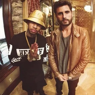 Tyga @kinggoldchains - "Word on the street." ...Is that Scott Disick has replaced Yeezy with Tyga as his new rapper bestie. Their bromance is officially in full effect.(Photo: Tyga)