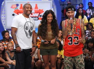 New Joint of the Day - Looks like everyone was feeling Maino's new video "Let It Fly." (Photo: Brad Barket/PictureGroup)