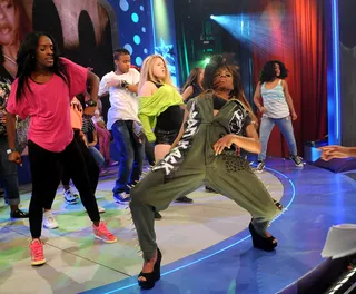 The Matrix\r - Laurieann shows us some of her best moves. (Photo: Brad Barket/PictureGroup)