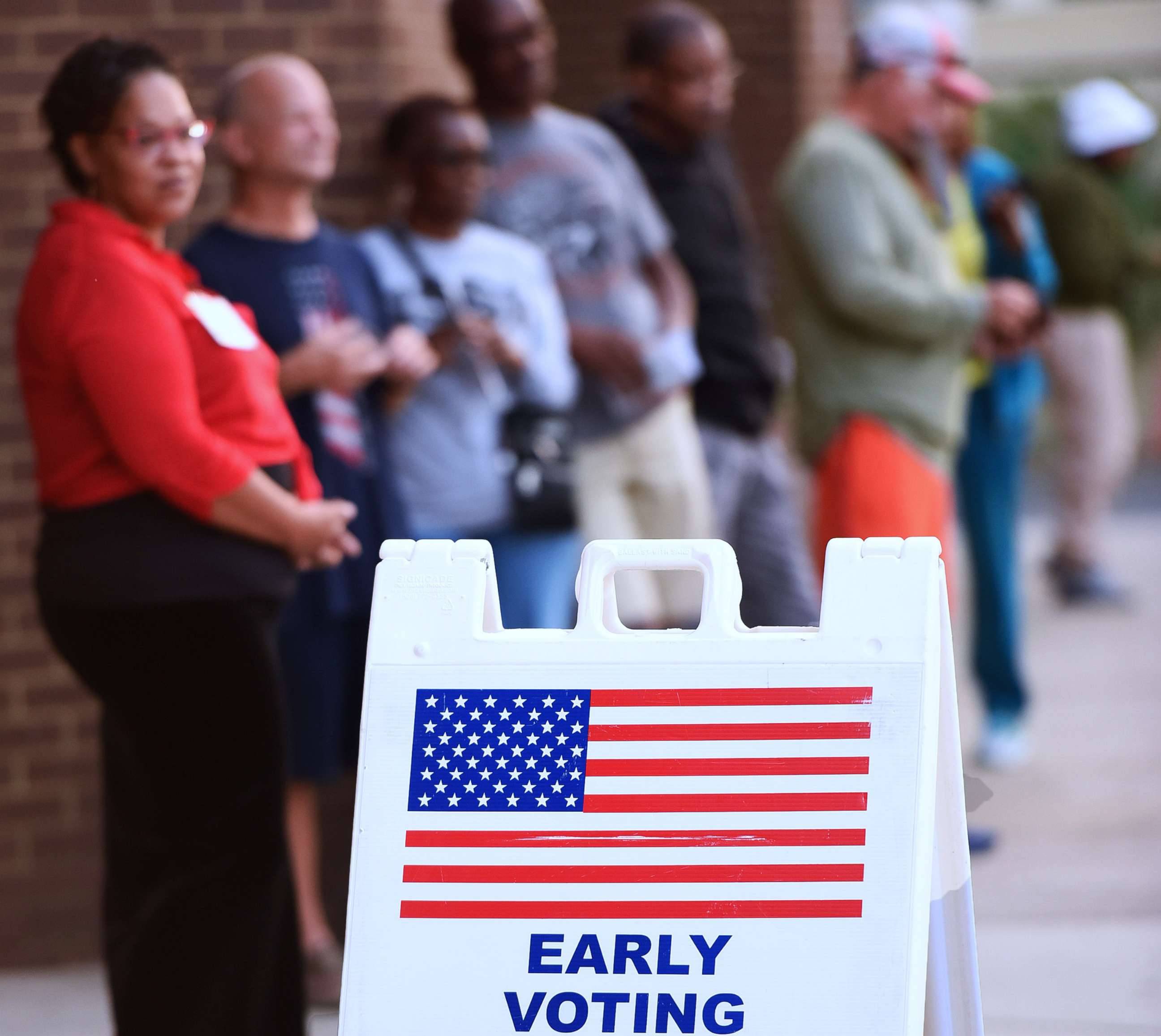 Early voting sign