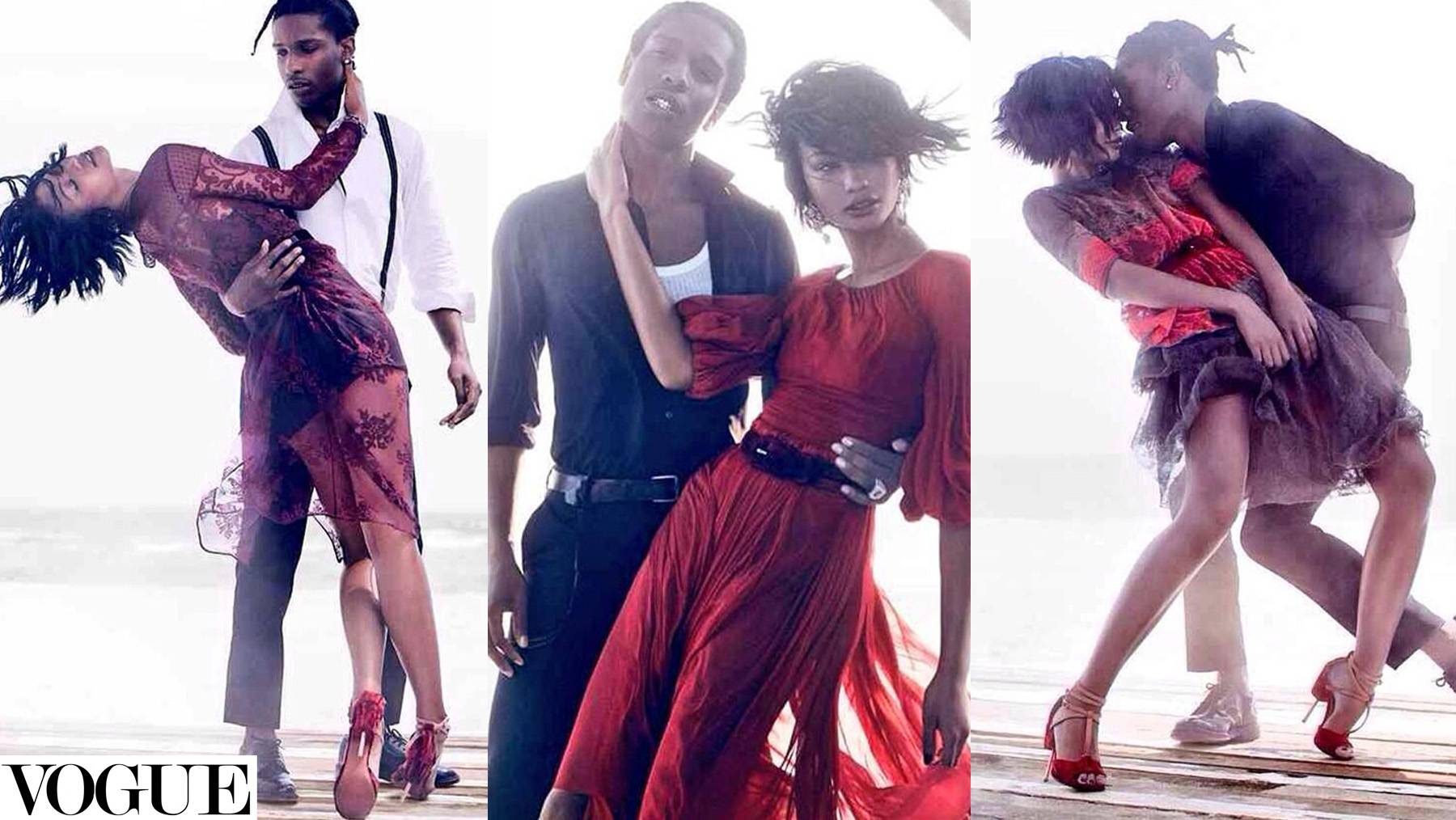 Chanel Iman and A$AP Rocky Glide Across Pages of Vogue September Issue |  News | BET, image size:1800x1014