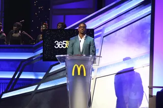 Lance Gross Is the Man! - Lance Gross preached to the poeple.&nbsp;(Photo: Teal Moss/BET)