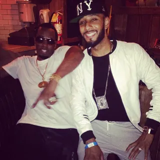 Diddy @iamdiddy - Diddy and Swizz Beatz probably took a break from cooking up a hit song in the studio to snap this pic.&nbsp;(Photo: Diddy via Instagram)