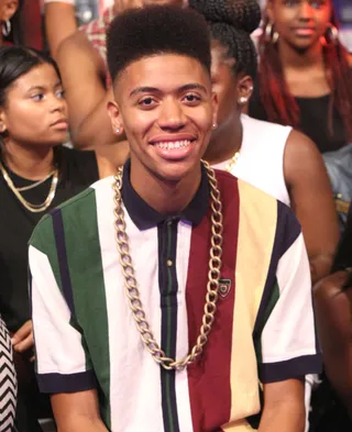 High Top - One live audience member with a high-top fade poses for a pic. (Photo:&nbsp; Bennett Raglin/Getty Images for BET)