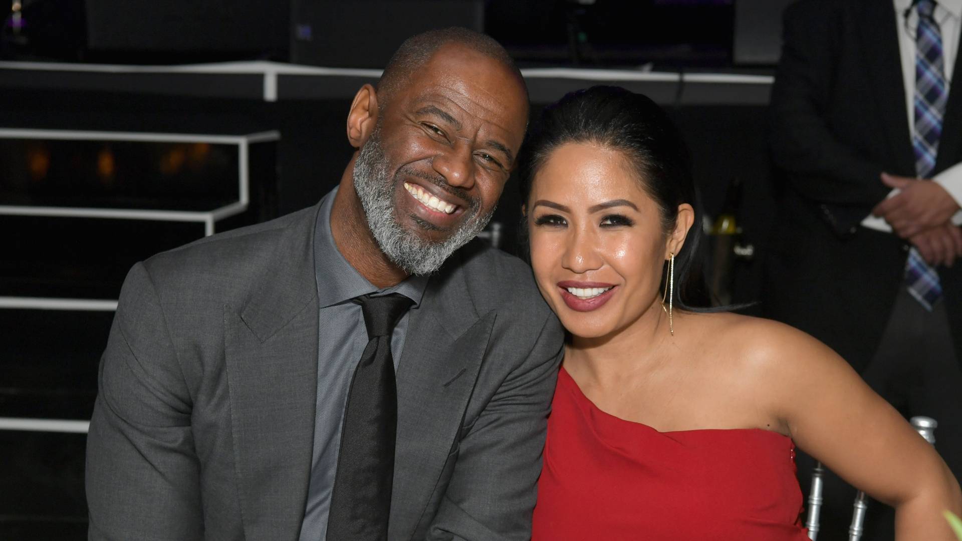 Brian McKnight and Leilani Malia Mendoza attend Celebrity Fight Night XXV on March 23, 2019 in Phoenix, Arizona. 