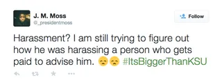 @_presidentmoss - (Photo: J. M. Moss via Twitter)