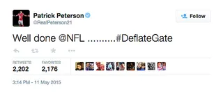 Patrick Peterson @RealPeterson21 - Arizona Cardinals cornerback Patrick Peterson doesn't seem to mind the ruling at all.(Photo: Patrick Peterson via Twitter)