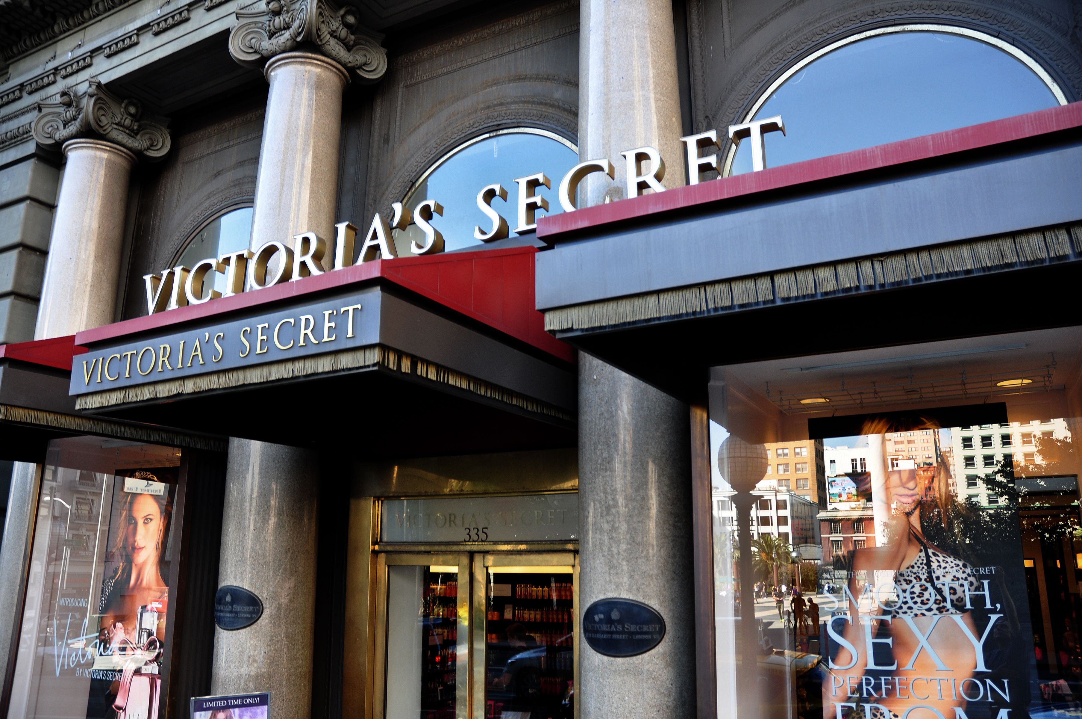 SAN FRANCISCO, CA - OCTOBER 4, 2013: The Victoria's Secret lingerie and womenswear store is located in San Francisco's Union Square shopping district. (Photo by Robert Alexander/Getty Images)
