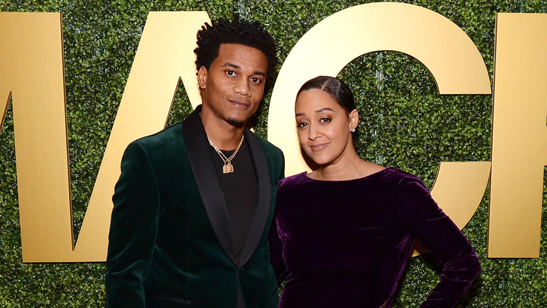 Cory Hardrict and Tia Mowry attend the 3rd Annual MACRO Pre-Oscar Party on February 06, 2020 in West Hollywood, California. 