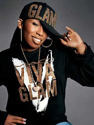 Missy Elliot - Missy modeled her signature street style for the Viva Glam campaign and worked it in a nice tawny tone that showed off her flawless complexion.(Photo: MAC Cosmetics)