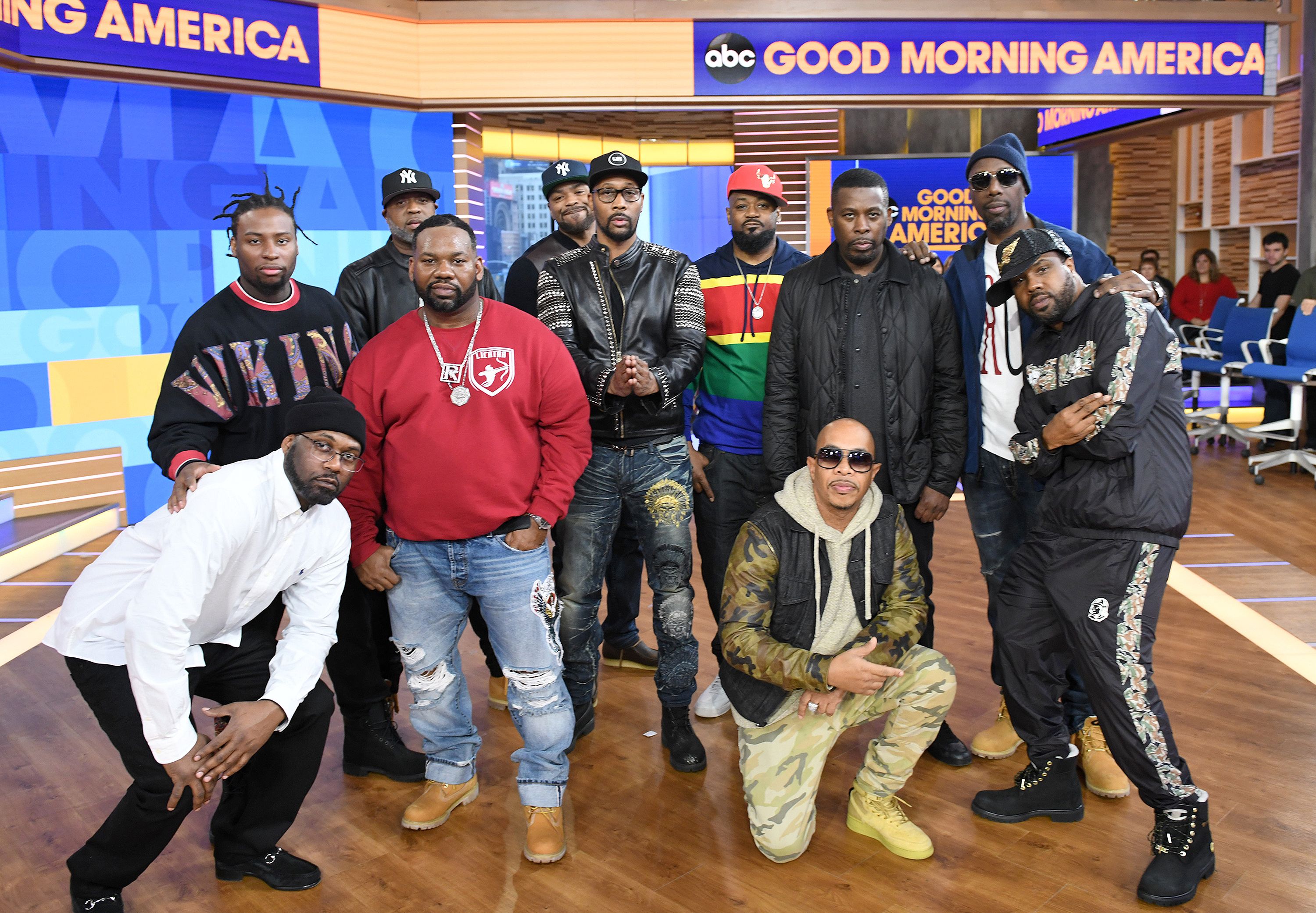 GOOD MORNING AMERICA - Wu-Tang Clan perform live on "Good Morning America," on Friday, November 9, 2018 on Walt Disney Television via Getty Images. 
(Photo by Paula Lobo/Walt Disney Television via Getty Images)
WU-TANG CLAN