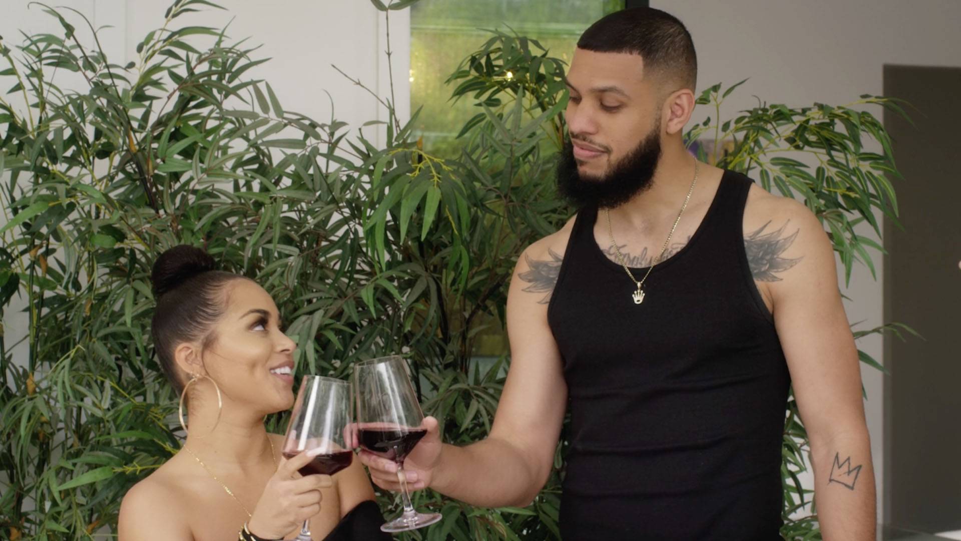 Lauren London & Sarunas Jackson on season 1 of BET's Games People Play.