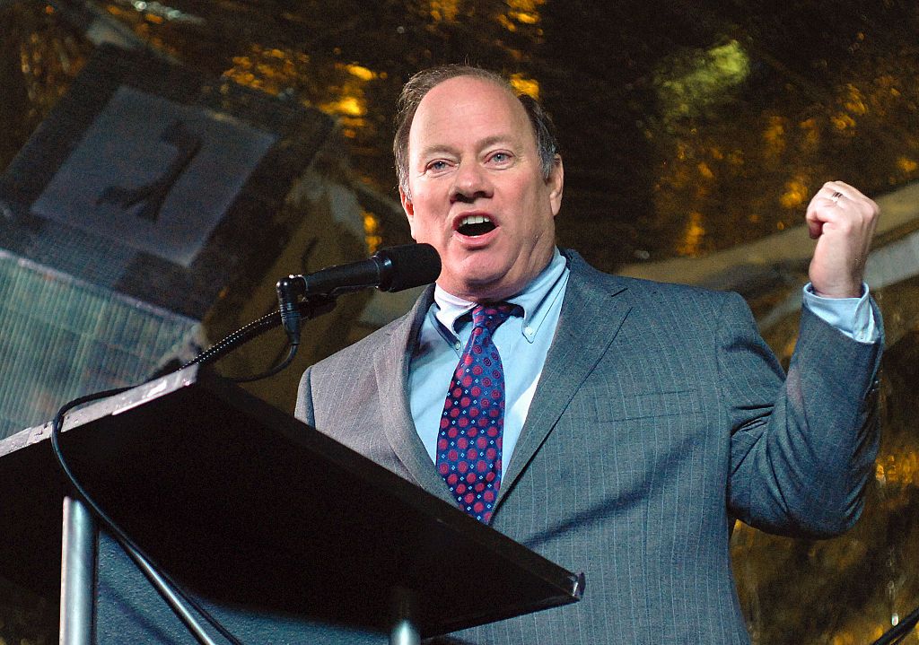 DETROIT, MI - DECEMBER 16: Detroit Mayor Mike Duggan attends the Menora in the D Lighting at Campus Martius Park on December 16, 2014 in Detroit, Michigan. (Photo by Paul Warner/Getty Images)