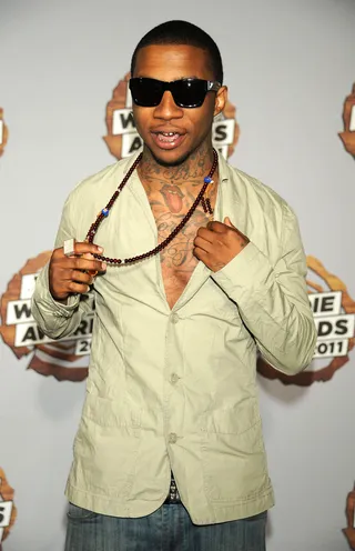 Lil B Vs. Joe Budden - “U CANT FUCK WITH ME LYRICALLY @mousebudden... U ARE A LEGEND @mousebudden BUT U MUST FEEL THE WRATH OF #THEBASEDGOD... U MUST DO MORE HOMEWORK U ARE A MAN OF THE INTERNET U MUST BE A BRAVE MAN TO NOT SEE WHAT #THEBASEDGOD HAS DONE FOR RAP @mousebudden”&nbsp;(Photo by Scott Gries/PictureGroup)