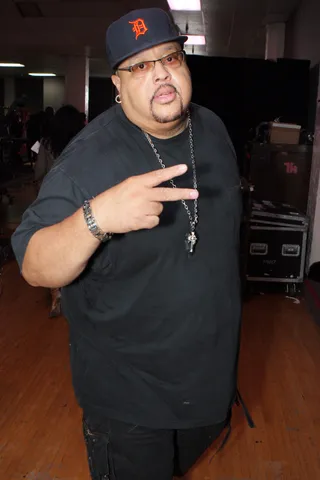 Fred Hammond - Fred Hammond’s pre-show style made us want to shout “Hallelujah!” The choir director gave our backstage camera the peace&nbsp;sign&nbsp;before he went on at the 2010 BET Awards.(Photo: Frank Micelotta/PictureGroup)