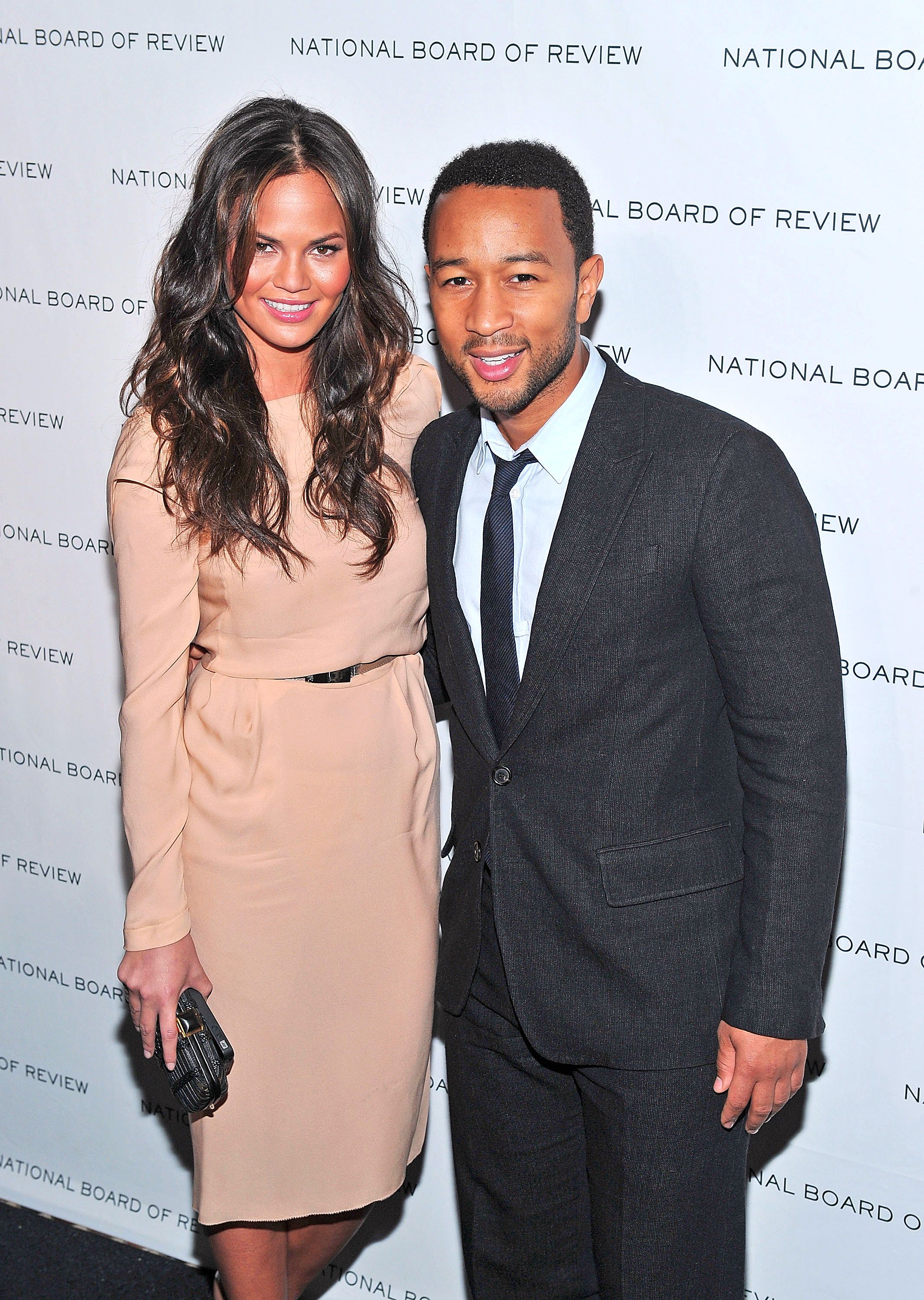 Coming Up Roses - Chrissy was gorgeous on John’s arm in a blush-colored dress at the 2011 National Board of Review of Motion Pictures Gala in New York (January 11).(Photo: Mike Coppola/Getty Images)