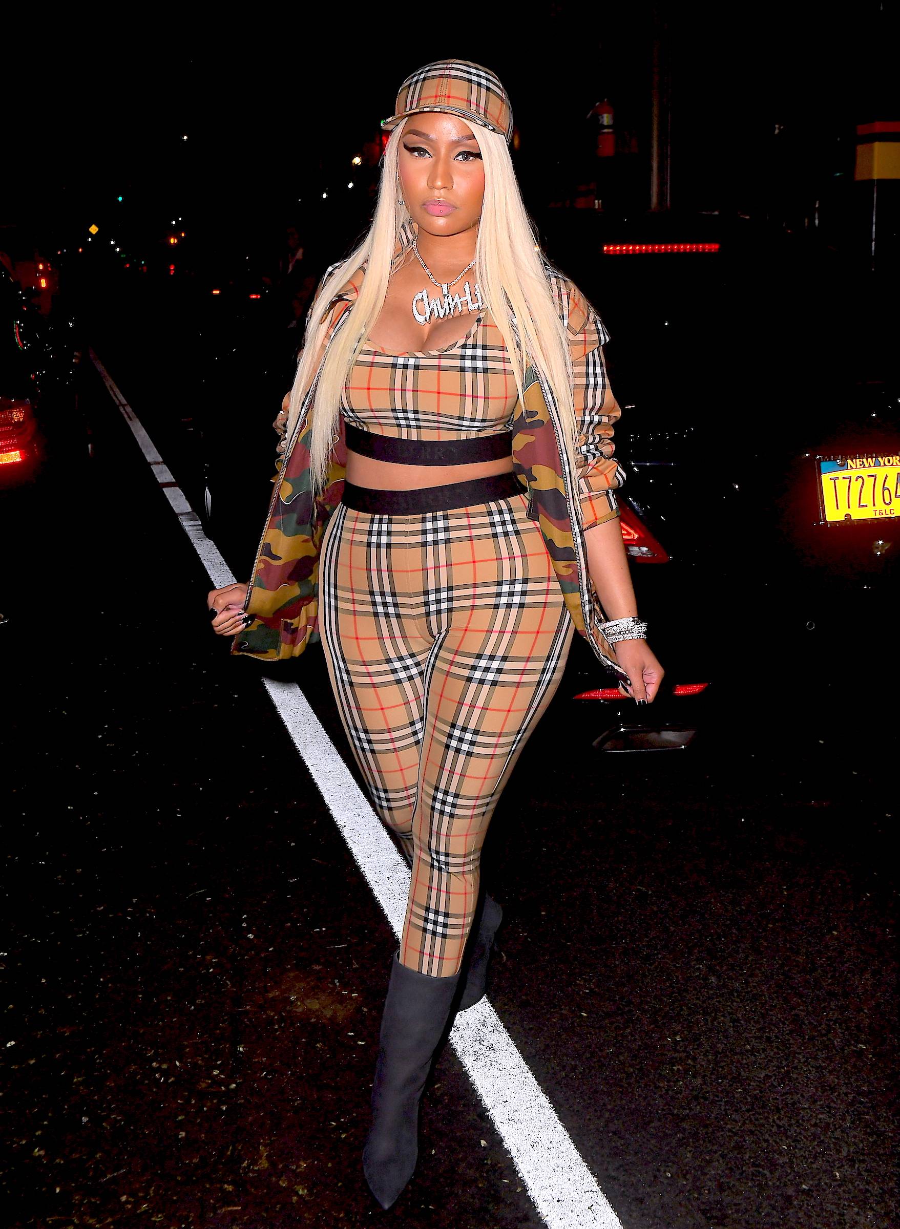 Deja Vu Nicki Minaj Pours Her Curves Into The 3K Burberry Outfit Beyonce Wore In ApeSh t News BET